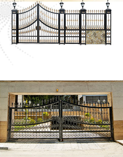 luxury wrought iron main gate