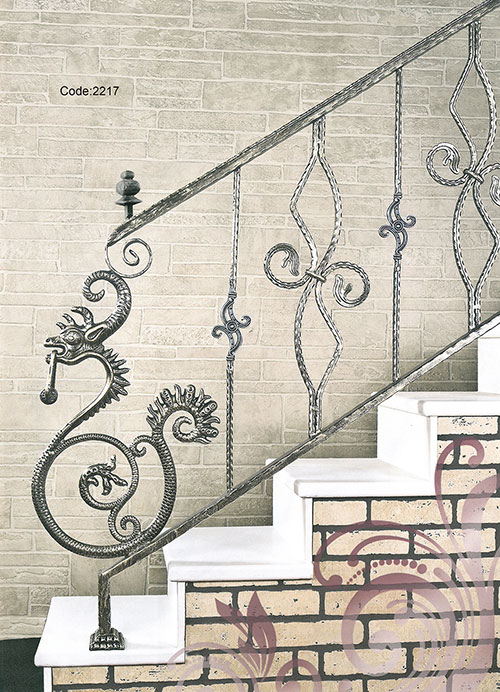 Scroll and nautical wrought iron