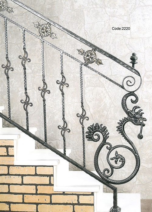 custom iron stair balcony