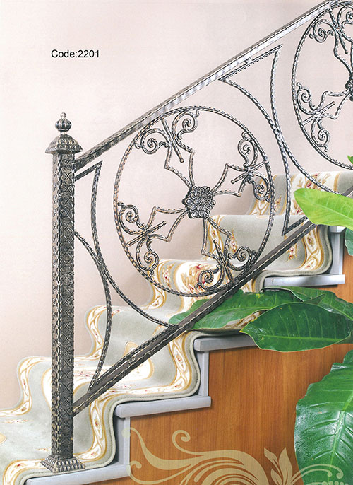 Decoration wrought Iron Stair design