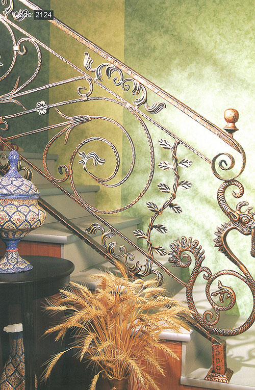 stairs grill designs of wrought iron