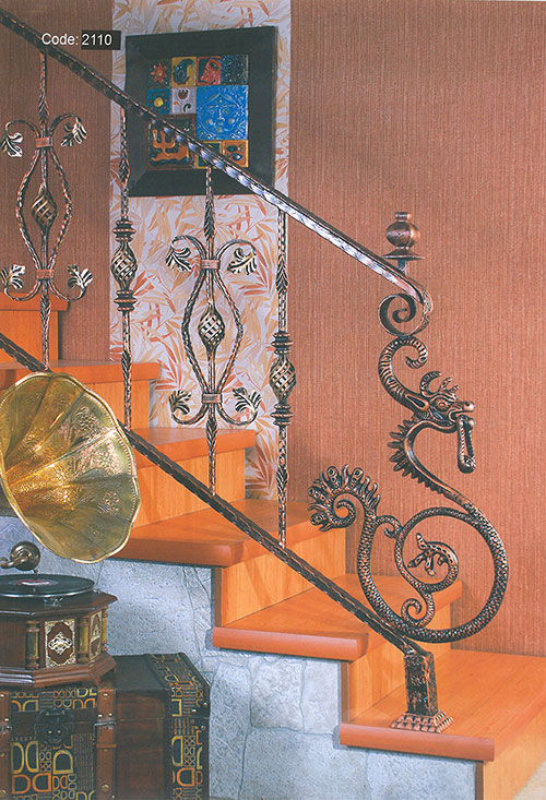 Decoration wrought Iron Stair design