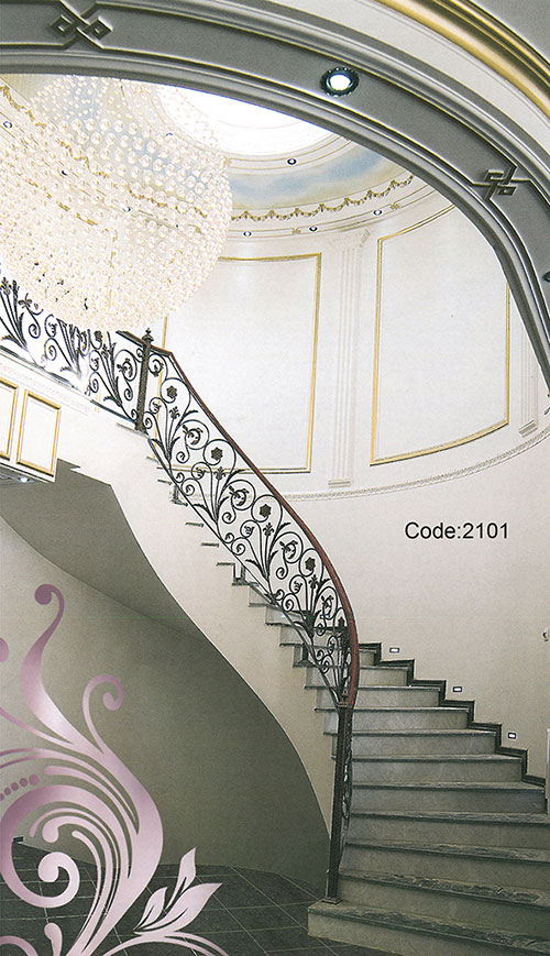 wrought iron ornamental stair railings