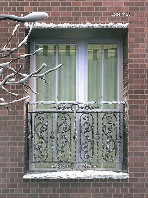 wrought iron windows guards