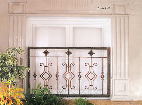 ornamental wrought iron window grille