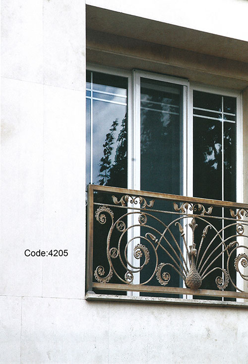 wrought iron window grill