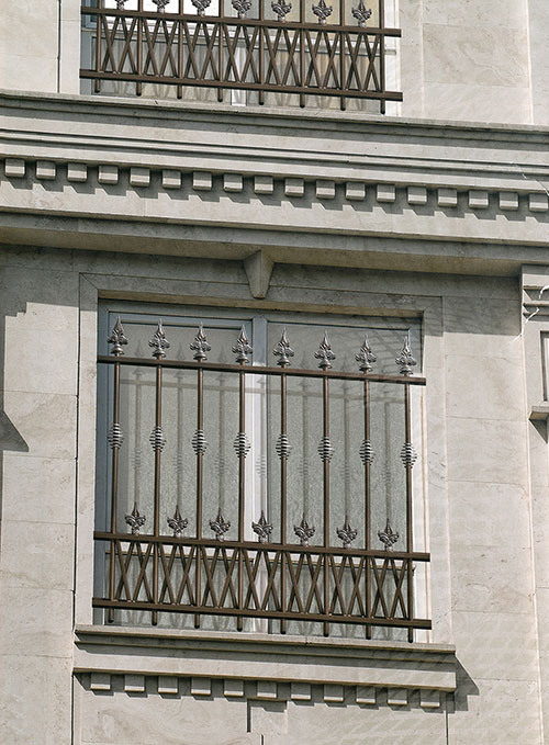 classic wrought iron window grill