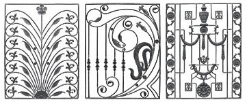 floral wrought iron