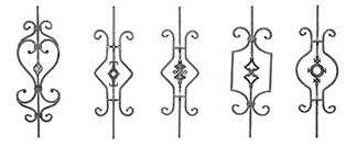 ornamental wrought iron components