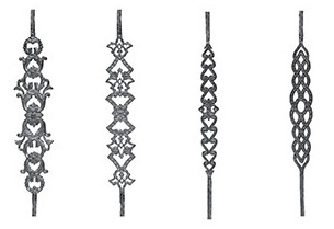 wrought iron baluster parts