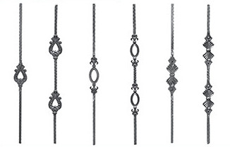 Wrought Iron Hammered Balusters
