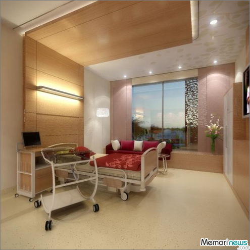 طراحی داخلی اتاق بیمار